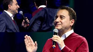 Ali Babacan'dan dikkat çeken hareket! 'Cumhurbaşkanı' sloganları atılırken bakın ne yaptı