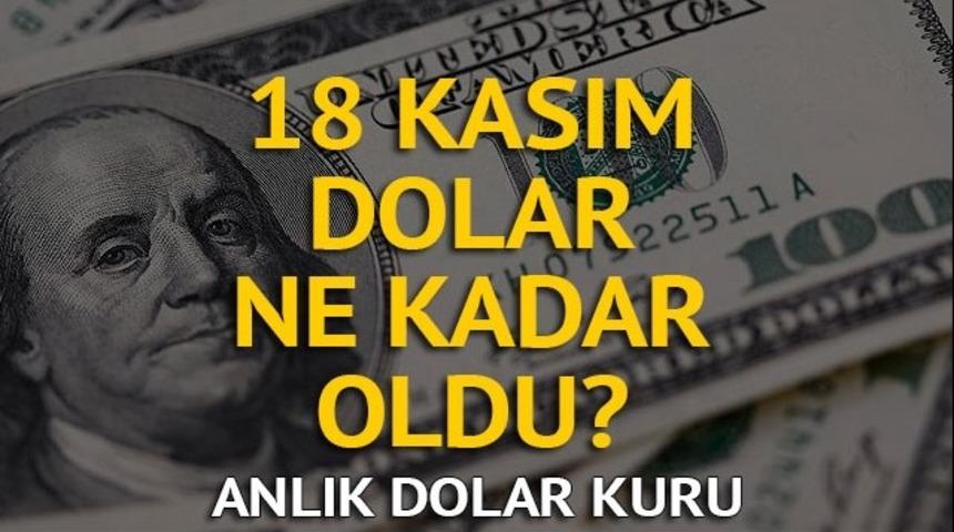 Dolar bug&uuml;n ne kadar oldu? Dolar ka&ccedil; lira? İşte 18 Kasım Cumartesi g&uuml;ncel d&ouml;viz kurları 