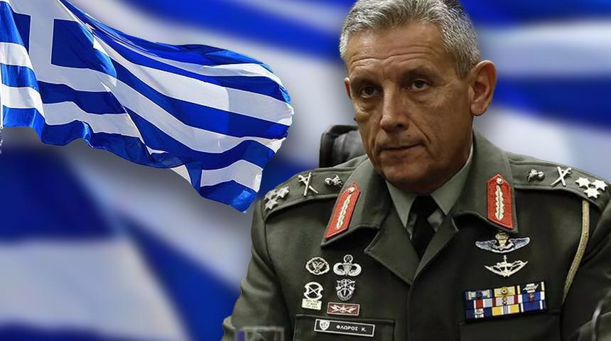 Yunanistan'da yeni skandal! Bu sefer hedefte Yunanistan Genelkurmay Başkanı Konstantinos Floros var