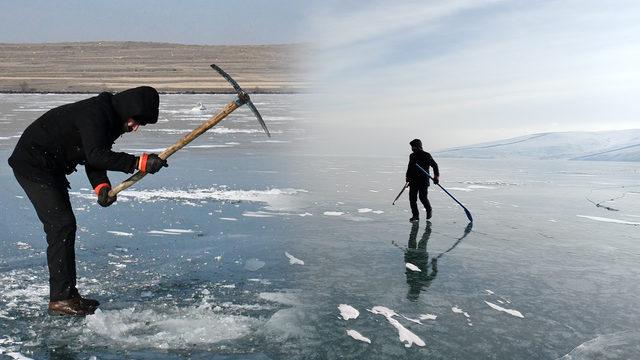 Burası Alaska değil Ardahan! Eksi 20 derecede saatlerce uğraşıyorlar