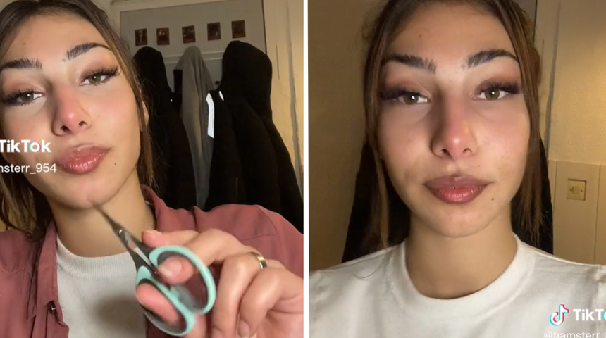 En tehlikeli TikTok trendi! Daha güzel görünmek için kirpiklerini kesiyorlar