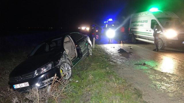 Adana'da otomobilin çarptığı kişi hayatını kaybetti