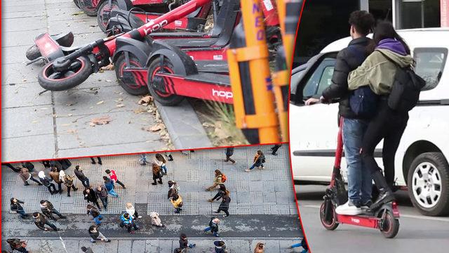 Kaldırımda yürünmez olunca Belediye şirketleri uyardı! Kadıköy'de vatandaşın isyanı büyüyor... Belediye Başkanı Odabaşı: Bugün yarın hepsini toplayacağız