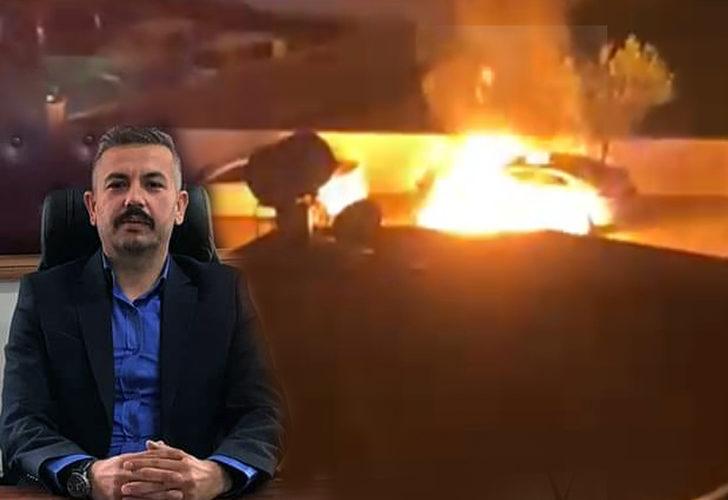 Mersin'de kundaklama şüphesi! Ülkü Ocakları Anamur İlçe Başkanı Mehmet Satar'ın otomobili alev alev andı