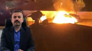 Mersin'de kundaklama şüphesi! Ülkü Ocakları Anamur İlçe Başkanı Mehmet Satar'ın otomobili alev alev andı