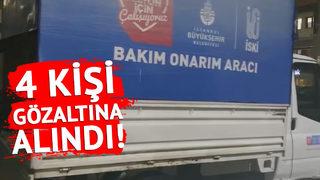 İBB logolu kamyonette kilolarca esrar ele geçirildi! 4 kişi gözaltına alındı...