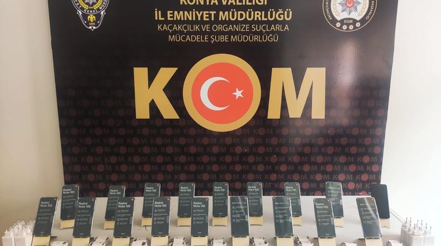 Konya'da ka&ccedil;ak&ccedil;ılık operasyonunda 3 zanlı yakalandı