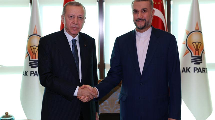 Cumhurbaşkanı Erdoğan, İran Dışişleri Bakanı Abdullahiyan ile görüştü