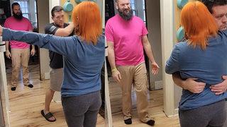 Kocasına ve sevgilisine aynı anda seslendi! Görüntüler sosyal medyayı salladı... “Hadi bana sarılın”