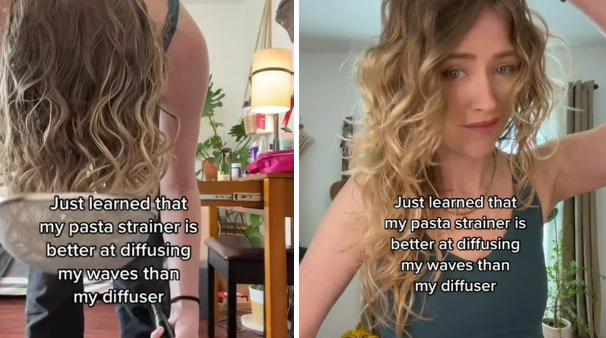 Kıvırcık saçları şekillendirmek için etkili yolu paylaştı! Bukleleri tek tek ayırıyor