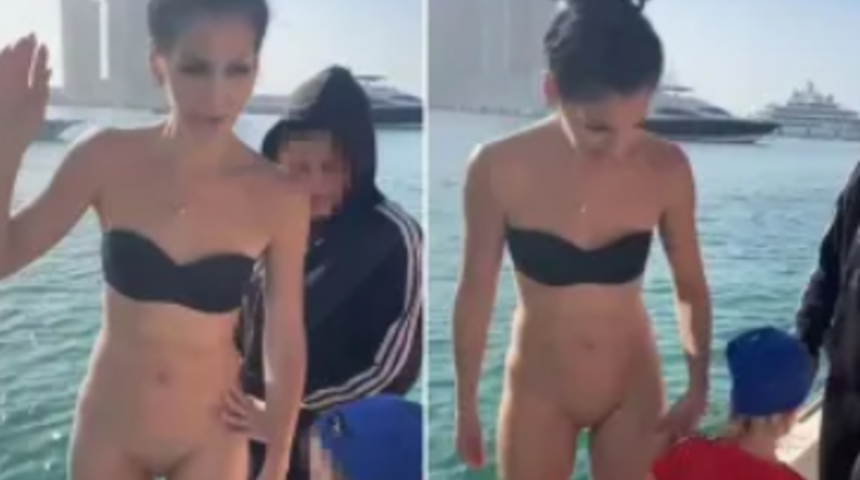 Bikini altı seçimi tartışmalara neden oldu! Sosyal medya kullanıcıları çıplak zannedince eleştiriler yağmuruna tutuldu