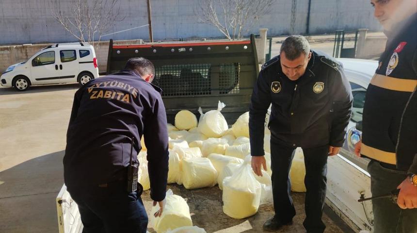 Şanlıurfa'da 1 ton 260 kilogram küflenmiş tereyağı ele geçirildi