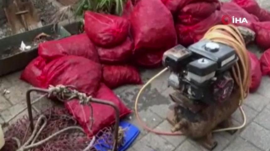 Tam 35 çuval! Sarıyer’de yasa dışı midye avcılığı yapanlara 33 bin 768 para cezası