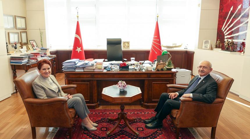 Akşener ile Kılıçdaroğlu bir araya geldi! 6'lı masa toplantısı öncesi kritik ziyaret