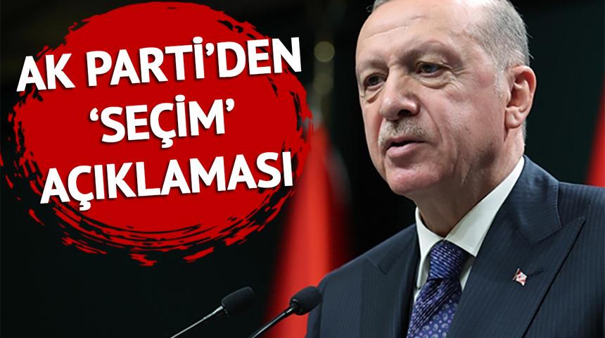 Son dakika: AK Parti'den 'seçim tarihi' açıklaması! "Kararı Cumhurbaşkanı verecek" diyerek 2 günü işaret etti