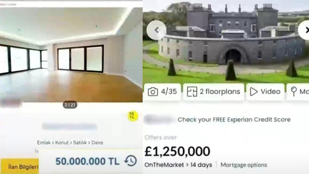 İstanbul'da 1 ev fiyatına İngiltere'de 2 şato alınabiliyor! Bu karşılaştırma sosyal medyanın dilinde... Fiyatlar şaşkına çevirdi