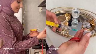 Damat kahvesinde son nokta! Gelinin kız isteme töreninde şırıngayla lokuma tuz enjekte etmesi sosyal medyada gündem yarattı