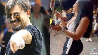 Çılgın Dondurmacı iç çamaşırsız müşterisiyle dans etti! Olay dansı izleyenlerin ağızları açık kaldı