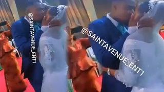 Papaz kilisede önce nikahlarını kıydı! Sonrasında gelini uygunsuz bir şekilde öptüğü için damada yumruk attı