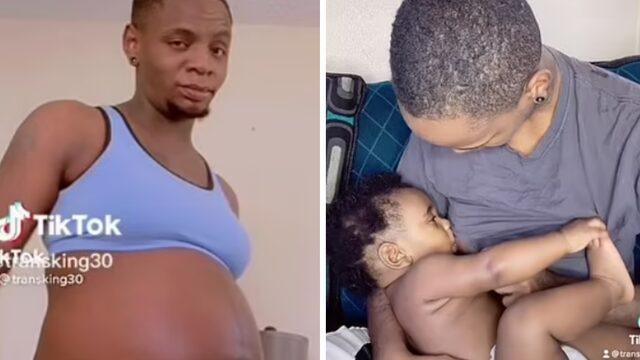 Oğlunu emziren trans baba ölüm tehditleri alıyor! Bebeğini doğurduktan sonra...