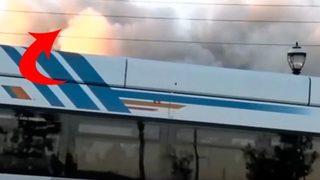 Kameramanın bütün emeğini boşa çıkaran otobüs