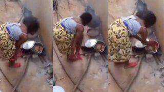 İç çamaşırını çıkartıp kocası için hazırladığı yemeğin içine soktu! “Böyle daha lezzetli oluyor”