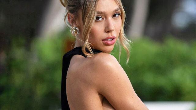 Seksi model Alexis Ren'den transparan poz! Göğüs ucunu gizlemedi