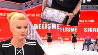 Müge Anlı canlı yayında stüdyodan ayrıldı geri döndüğünde… Elinde para dolu kutuyla geldi! ‘Aç 110 bin TL var burada’