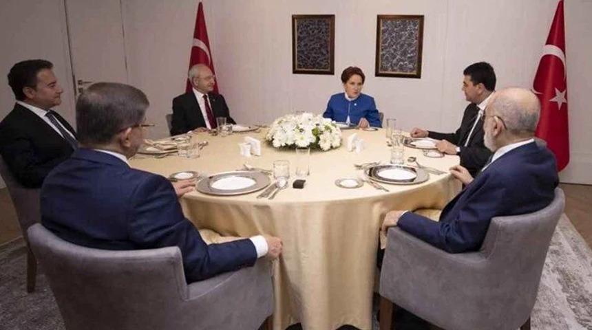 6'lı masa, 11'inci kez toplandı! Masada 'adaylık' var