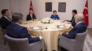 6'lı masa, 11'inci kez toplandı! Masada 'adaylık' var