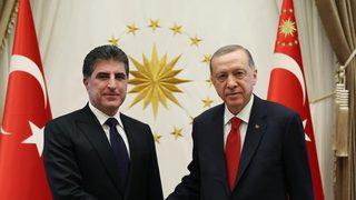 Cumhurbaşkanı Erdoğan, IKBY Başkanı Barzani ile görüştü