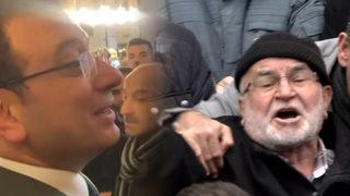 Bursa'da cuma namazı sonrası tepki! Yaşlı adam 'Burada işin yok' dedi, İmamoğlu ise...