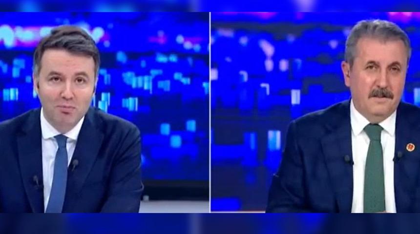 Mustafa Destici'nin canlı yayındaki sözleri gündem oldu! Oy oranını açıkladı, sunucu şaşırdı