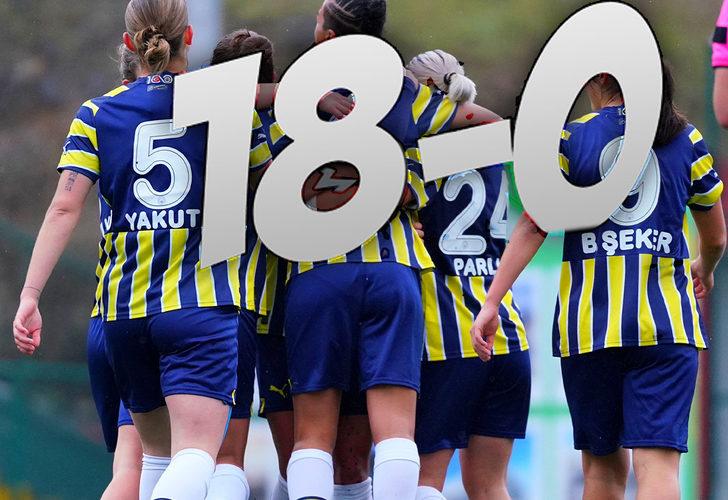 Böyle skor görülmedi! Fenerbahçe ligin 14. haftasında Kireçburnu'nu 18-0 mağlup etti 