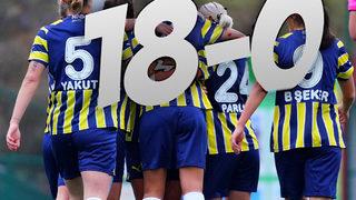 Böyle skor görülmedi! Fenerbahçe ligin 14. haftasında Kireçburnu'nu 18-0 mağlup etti 
