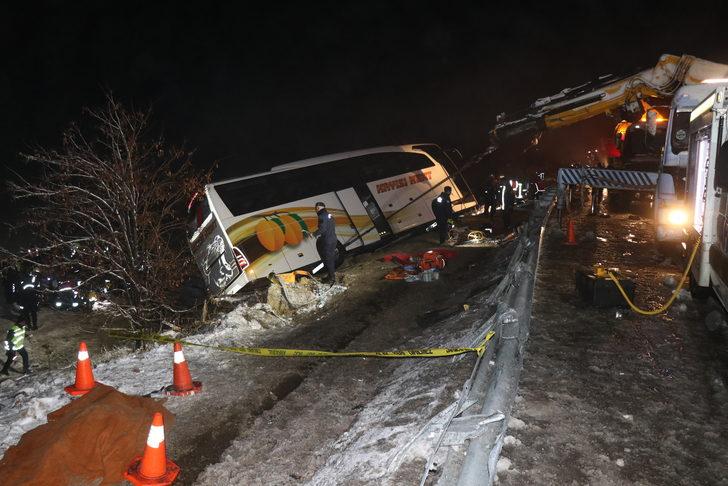 Kayseri'deki yolcu otobüsü kazasında yaralananlardan 21'i taburcu edildi