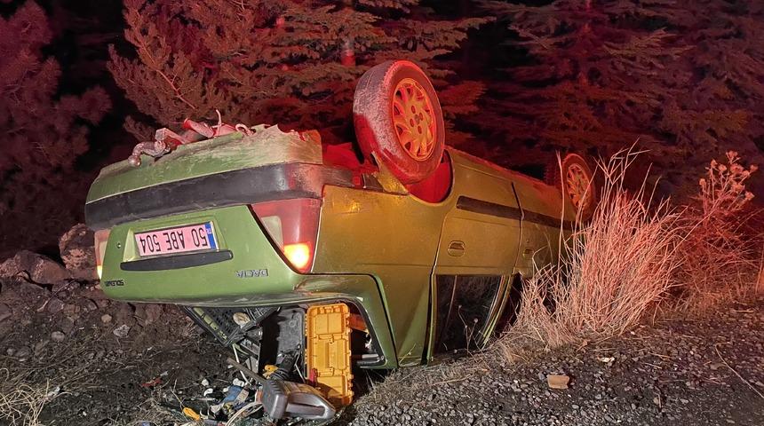 Nevşehir'deki kazada 2 kişi yaralandı