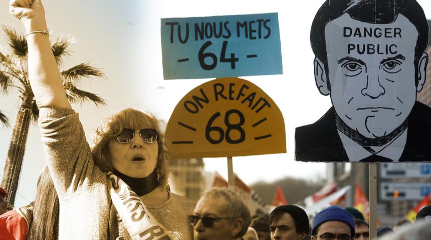 Fransa basını 'kara gün' dedi, ülkede 1 milyon kişi sokağa çıktı! Emeklilik yaşının 64 olmasına karşı büyük grev 