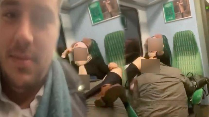 Trende iğrenç anlar! Yaşlı çift bir anda cinsel ilişkiye girmeye başladı... O anları kaydederek sosyal medyadan ifşa etti