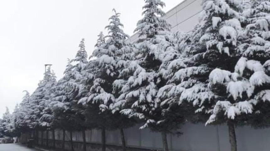 Dilovası’nda kar yağışı etkili oldu