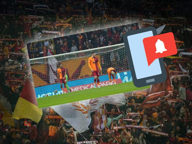 Galatasaray Ümraniyespor maçı oynanırken taraftarlara gelen o bildirim ortalığı karıştırdı!