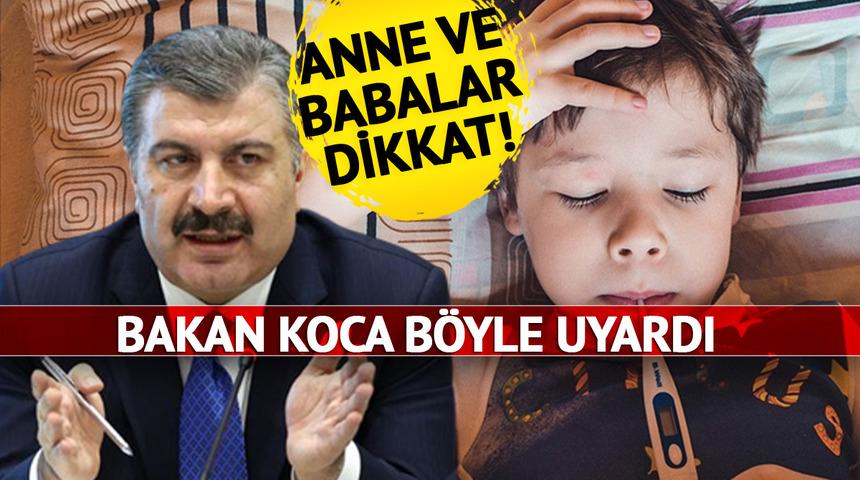 SON DAKİKA | 'Ülkemizde az sayıda vaka bildirilmiştir' Bakan Koca'dan Strep-A açıklaması! Aileleri böyle uyardı '24 saat sonra...'