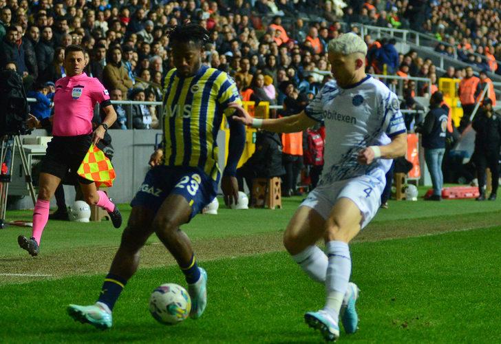 Fenerbahçe, Adana Demirspor deplasmanında takıldı! Jorge Jesus'un öğrencilerinin 3 maçlık galibiyet serisi deplasmanda sona erdi...