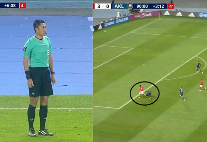 Çinli hakem Ning Ma, VAR tarihine geçti! Penaltıyı iptal ettikten sonra tribüne açıkladı!