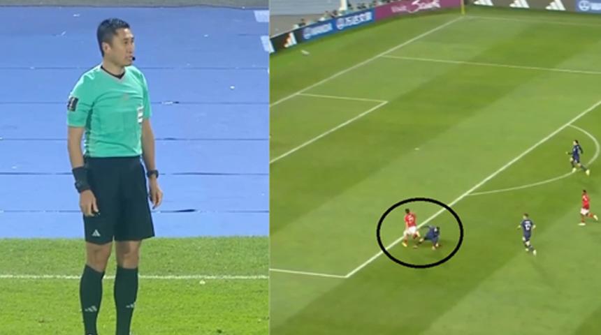 Çinli hakem Ning Ma, VAR tarihine geçti! Penaltıyı iptal ettikten sonra tribüne açıkladı!