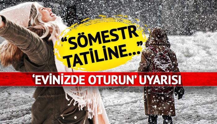 'Evinizde oturun' İstanbullular dikkat! Çarpıcı kar uyarısı