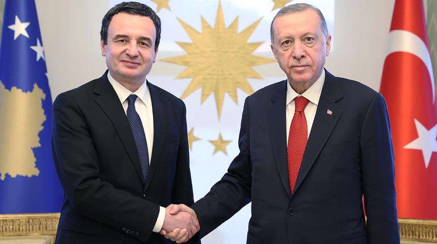 Cumhurbaşkanı Erdoğan, Kosova Cumhuriyeti Başbakanı Kurti'yi kabul etti