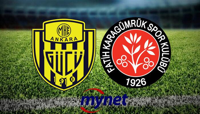 Fatih Karagümrük, Ankaragücü'nü 2-0 skorla mağlup etti