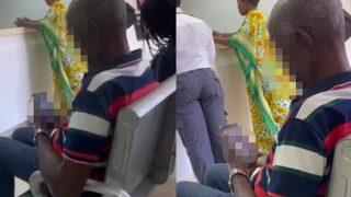 Bir gören bir daha baktı! Bankada sıra beklemekten sıkılan adam telefonundan yetişkin filmi izledi