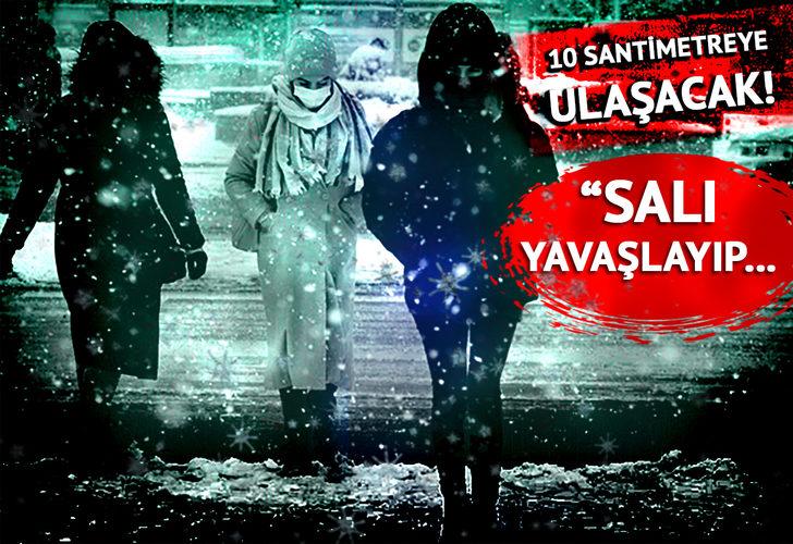 Bugün başlıyor, yarın şiddetlenecek! İstanbul'da kar yağışında salı gününe dikkat çekip uyardı: "10 cm birikebilir"